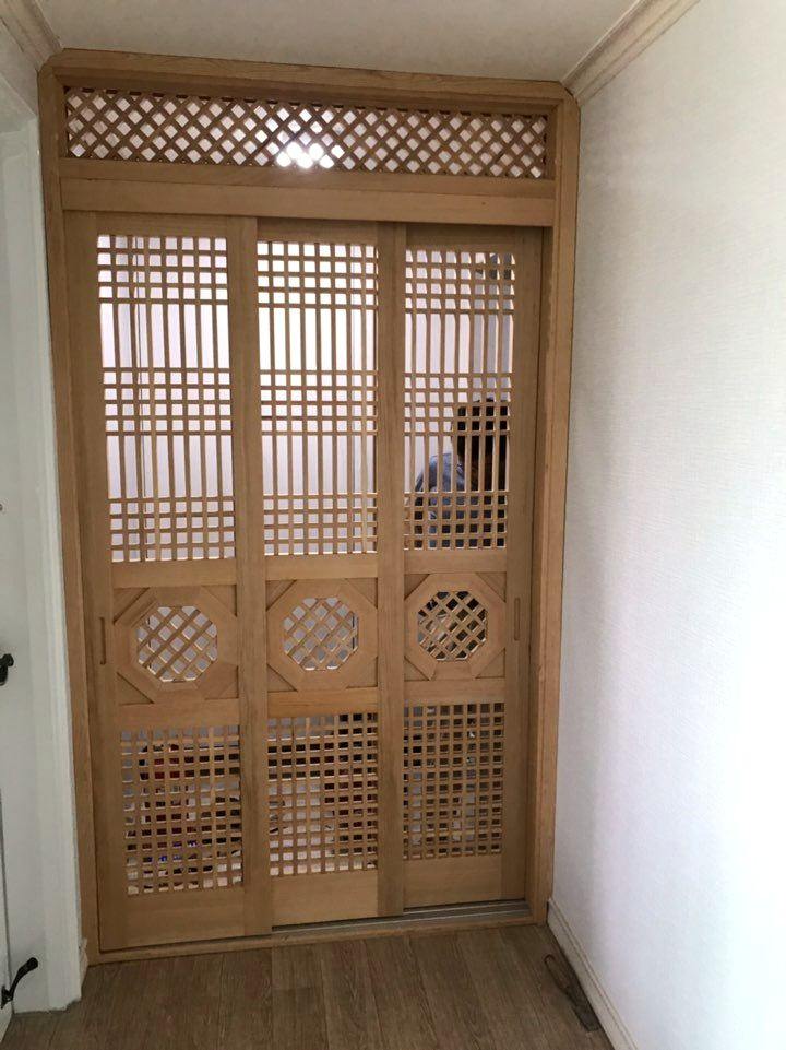 격자 중문 설치