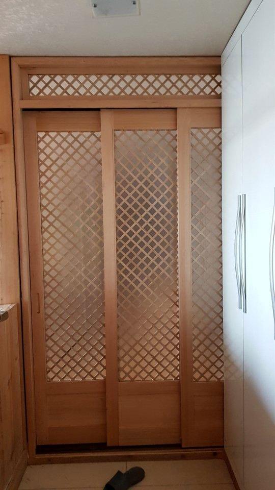 빗살 중문 정면